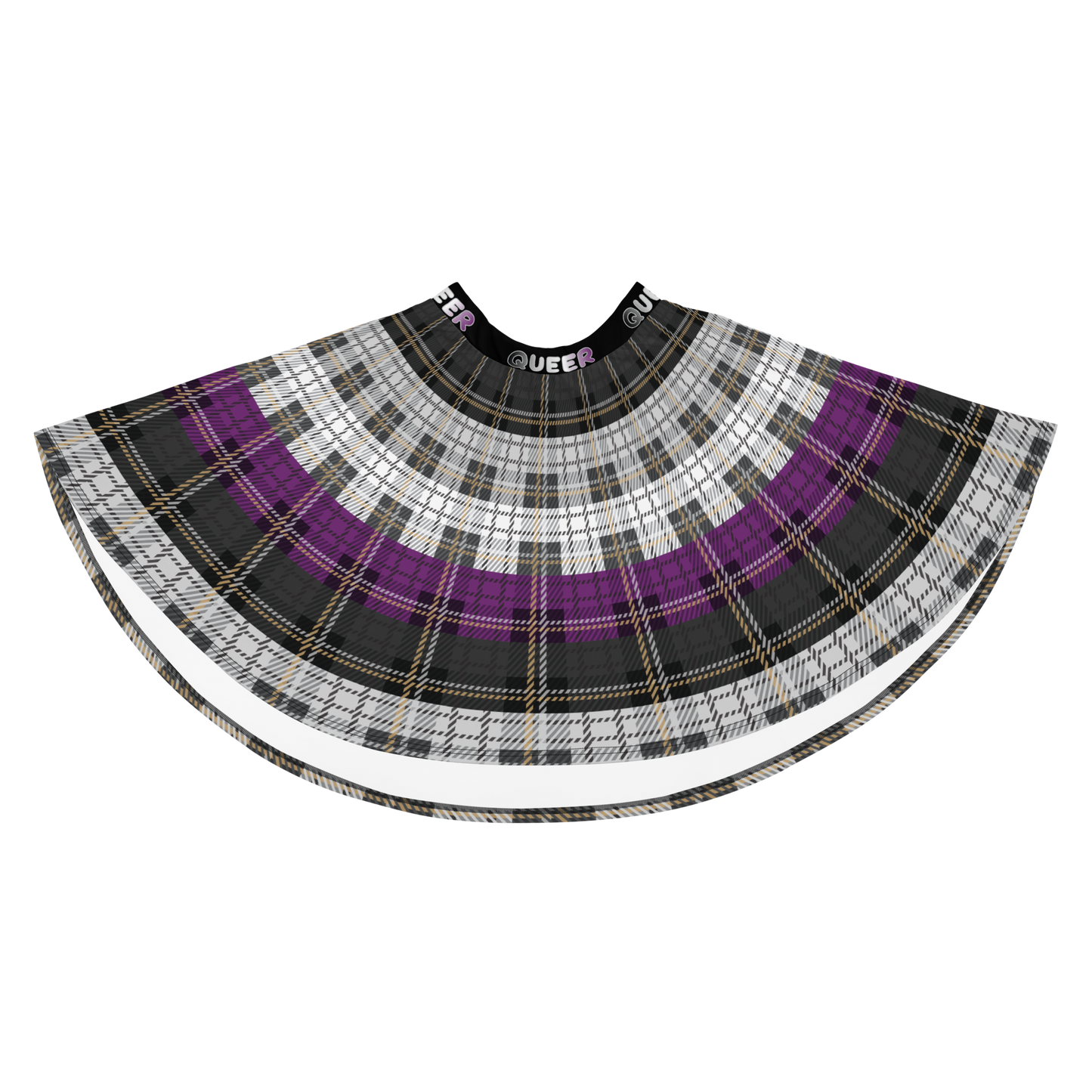 Ace Plaid Skater Skirt - QUEER