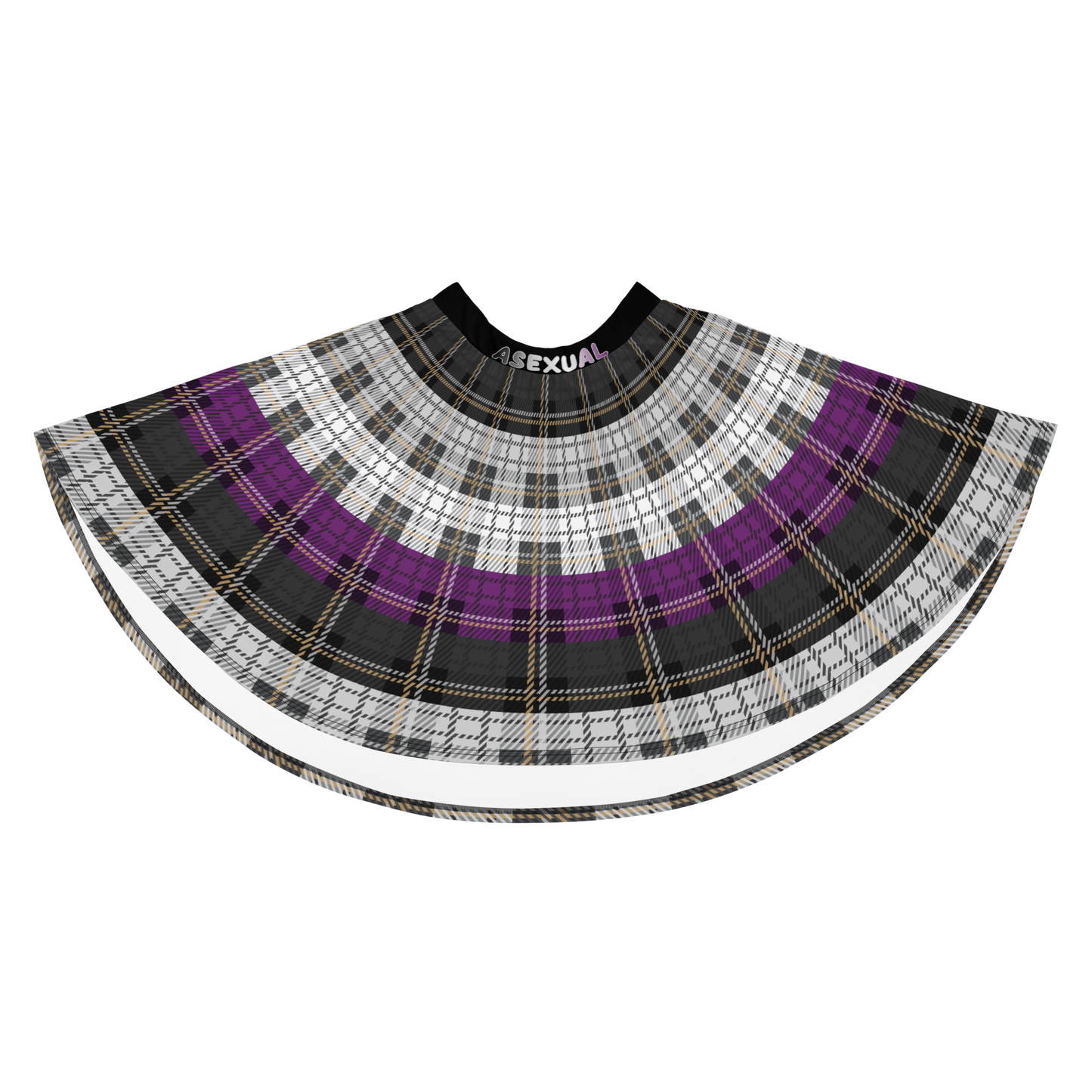 Ace Plaid Skater Skirt - ASEXUAL