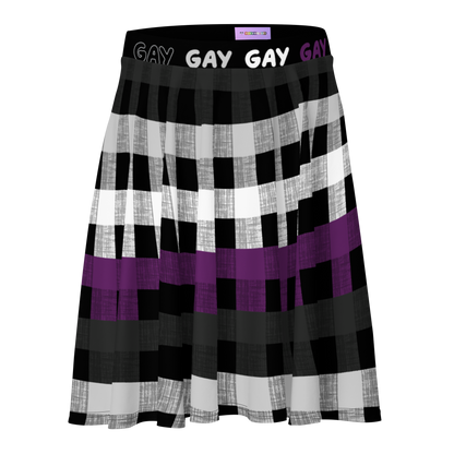 Ace Flannel Skater Skirt - GAY