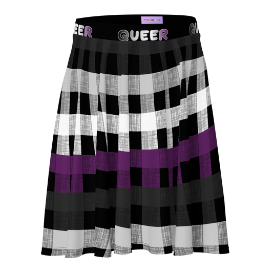 Ace Flannel Skater Skirt - QUEER