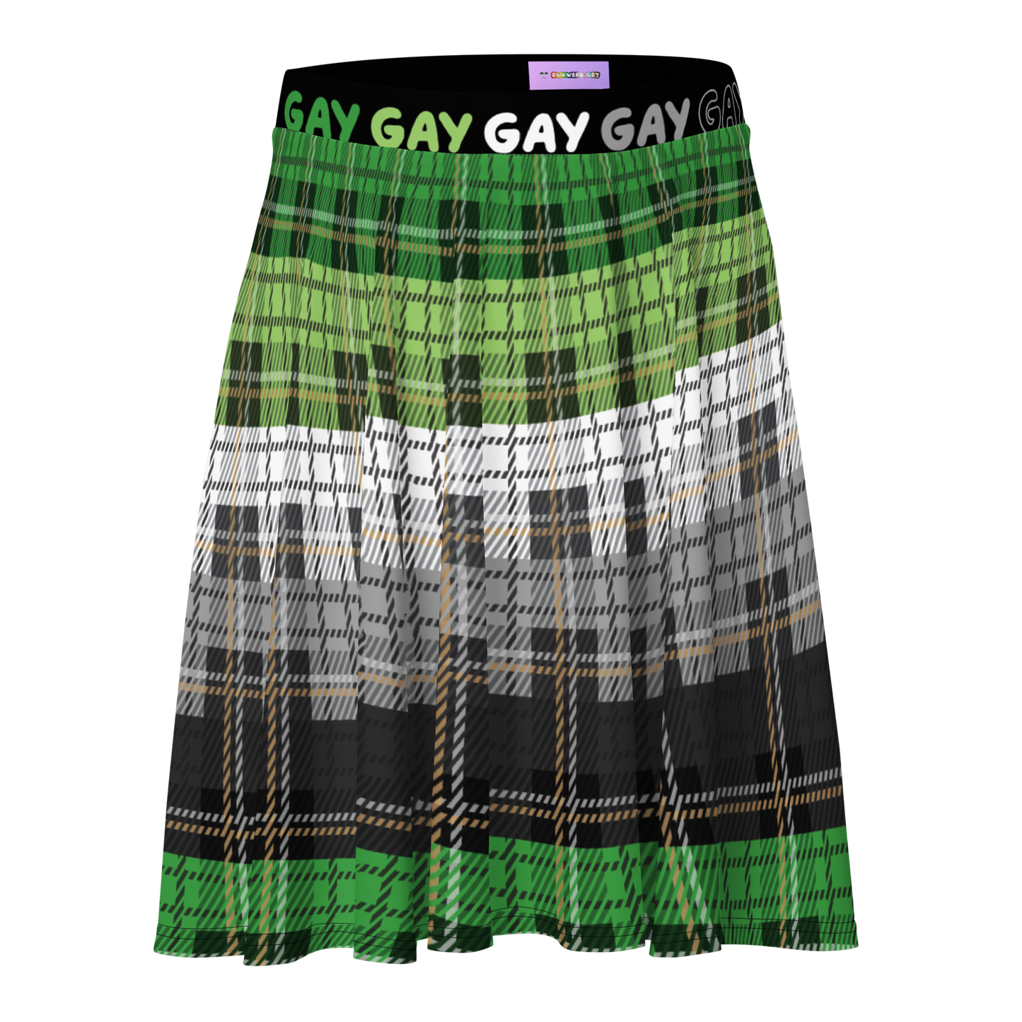 Aro Plaid Skater Skirt - GAY