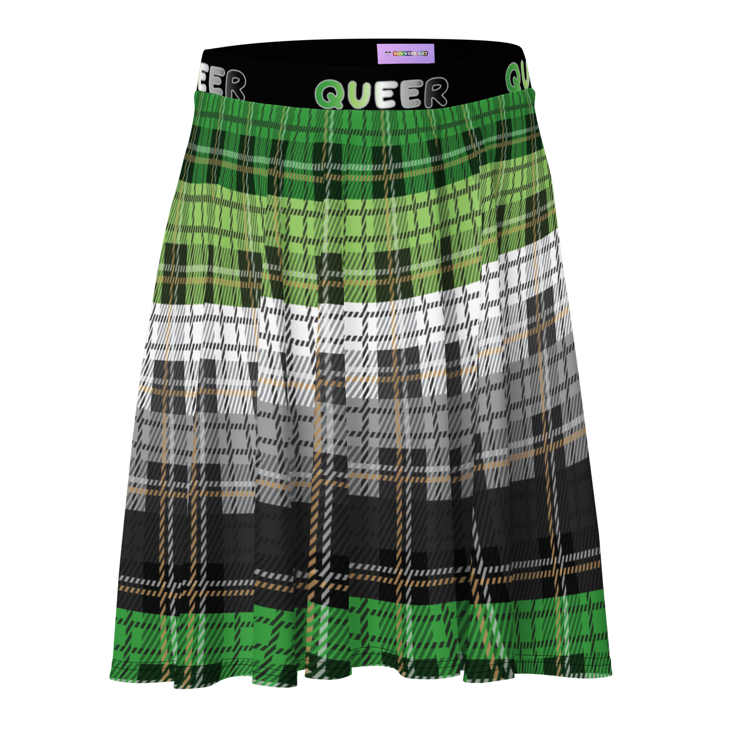 Aro Plaid Skater Skirt - QUEER