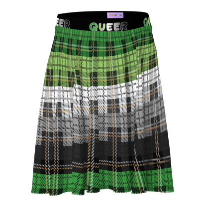 Aro Plaid Skater Skirt - QUEER