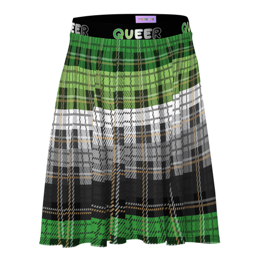 Aro Plaid Skater Skirt - QUEER