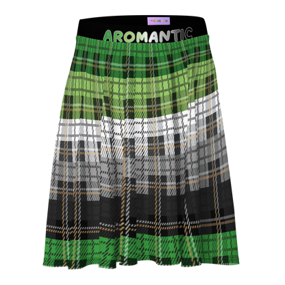 Aro Plaid Skater Skirt - AROMANTIC