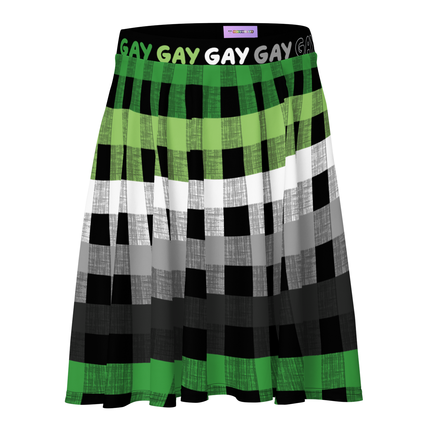 Aro Flannel Skater Skirt - GAY