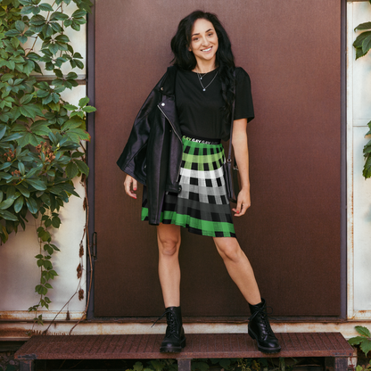 Aro Flannel Skater Skirt - GAY