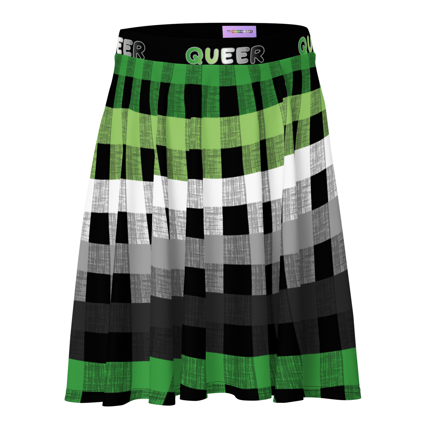 Aro Flannel Skater Skirt - QUEER