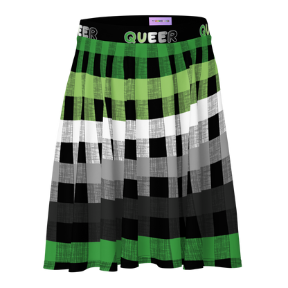 Aro Flannel Skater Skirt - QUEER