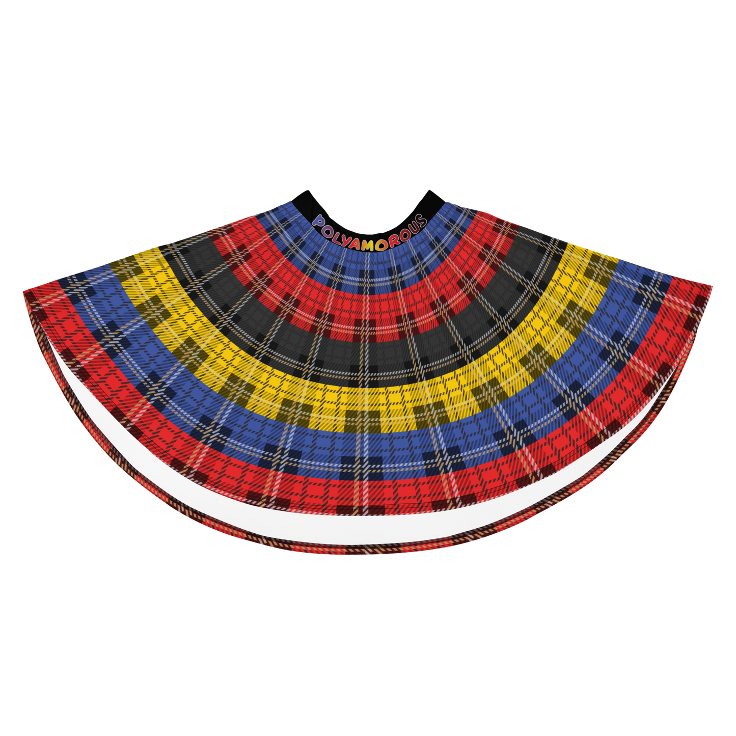 Poly Plaid Skater Skirt - POLYAMOROUS