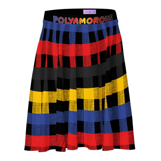 Poly Flannel Skater Skirt - POLYAMOROUS