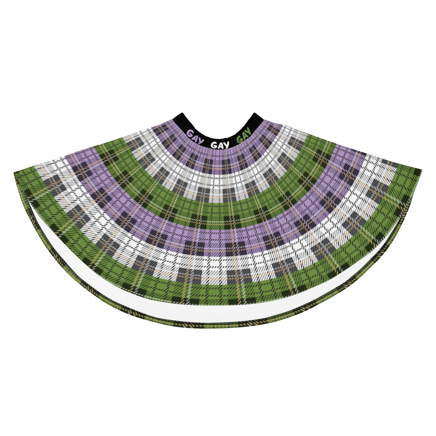 Genderqueer Plaid Skater Skirt - GAY