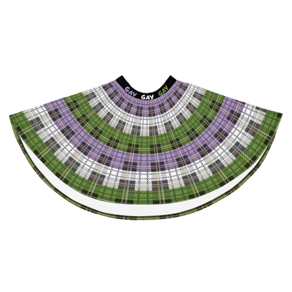 Genderqueer Plaid Skater Skirt - GAY