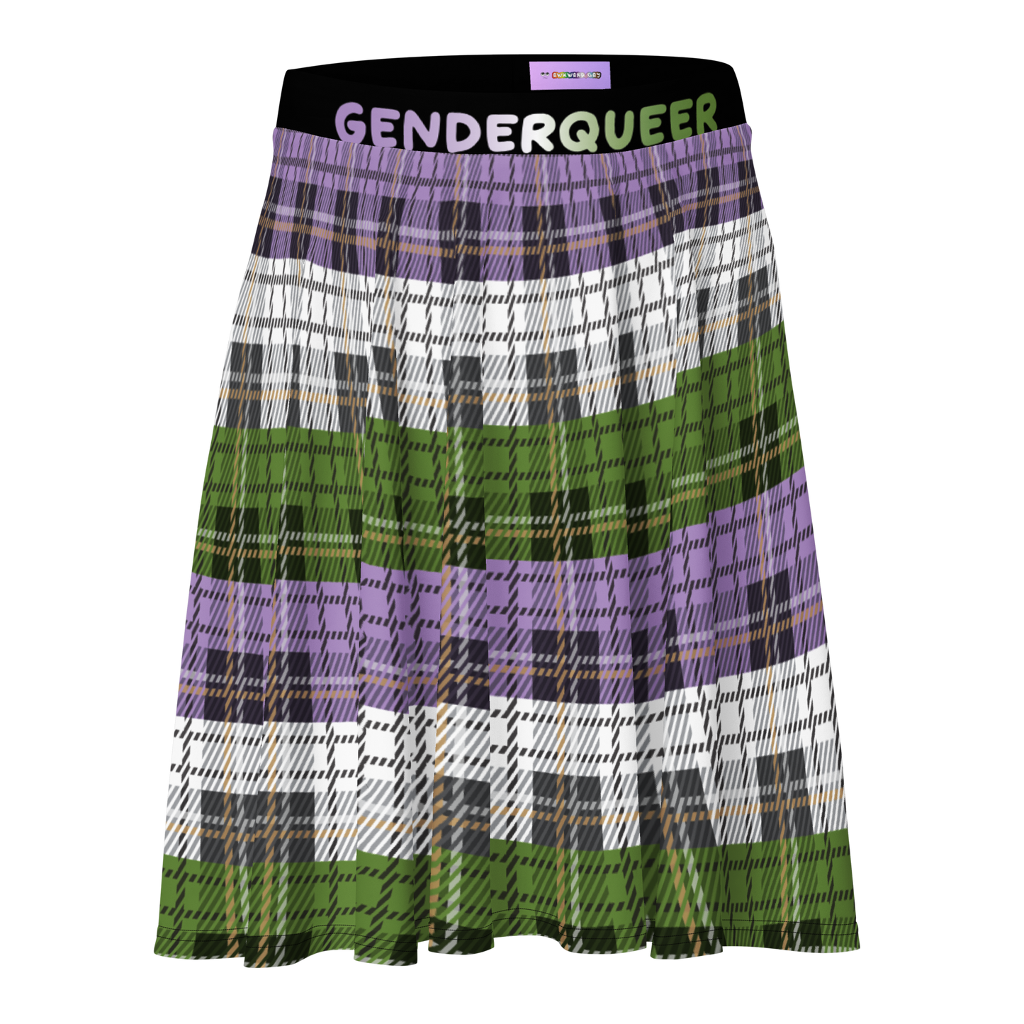 Genderqueer Plaid Skater Skirt - GENDERQUEER