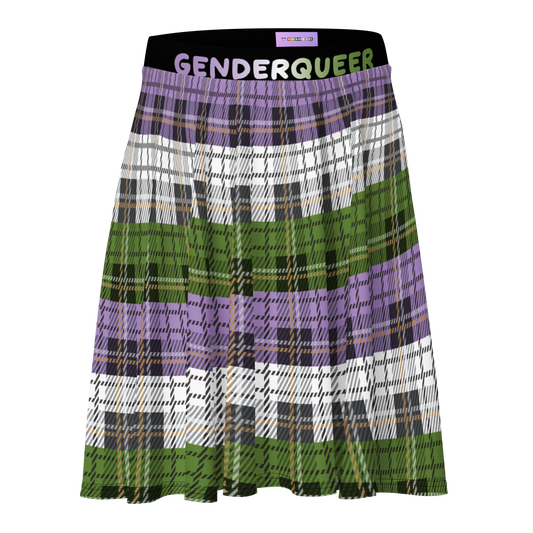 Genderqueer Plaid Skater Skirt - GENDERQUEER