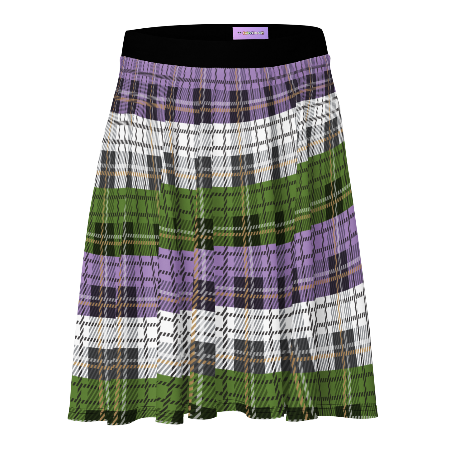 Genderqueer Plaid Skater Skirt