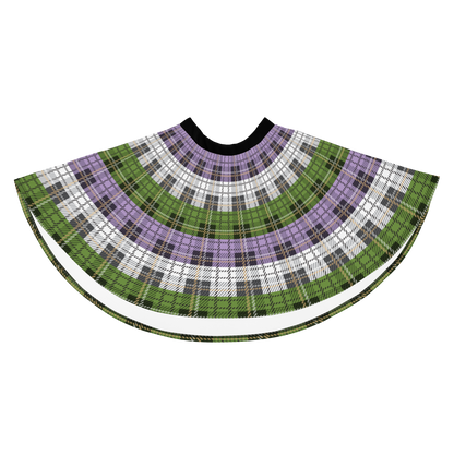 Genderqueer Plaid Skater Skirt