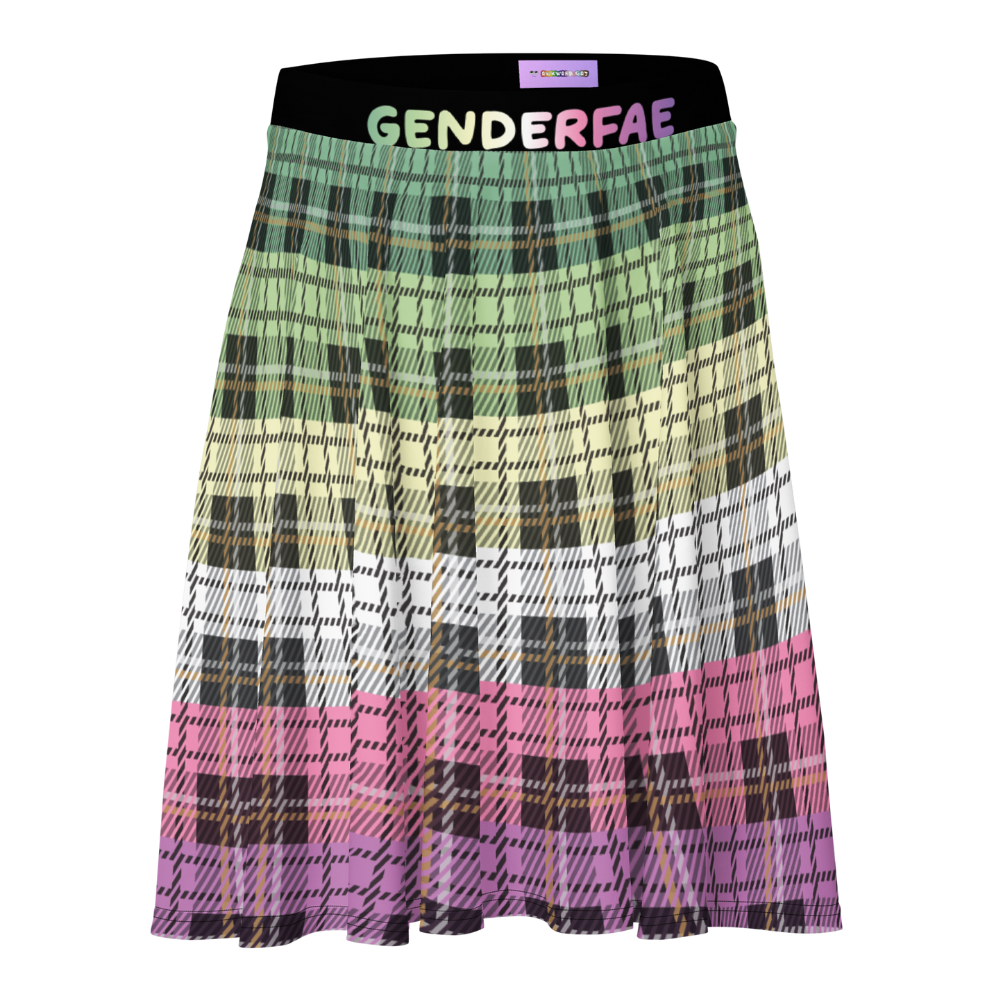 Genderfae Plaid Skater Skirt - GENDERFAE