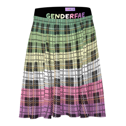 Genderfae Plaid Skater Skirt - GENDERFAE