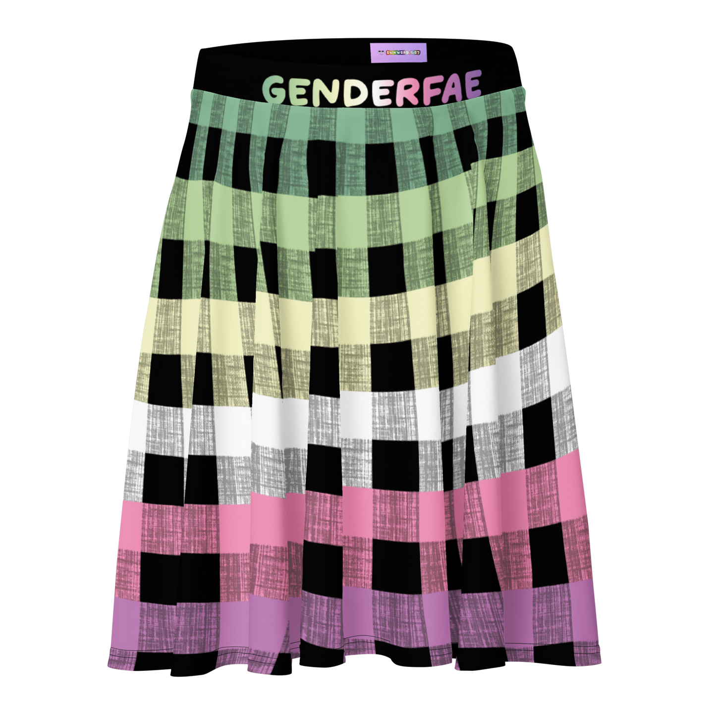 Genderfae Flannel Skater Skirt - GENDERFAE