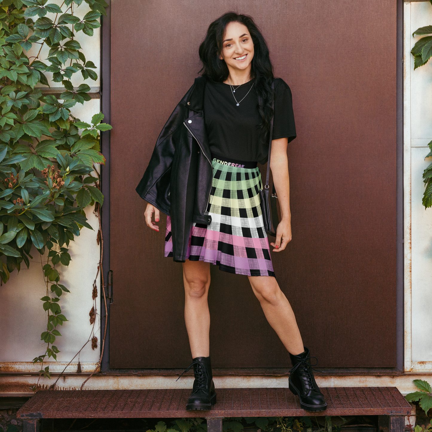 Genderfae Flannel Skater Skirt - GENDERFAE