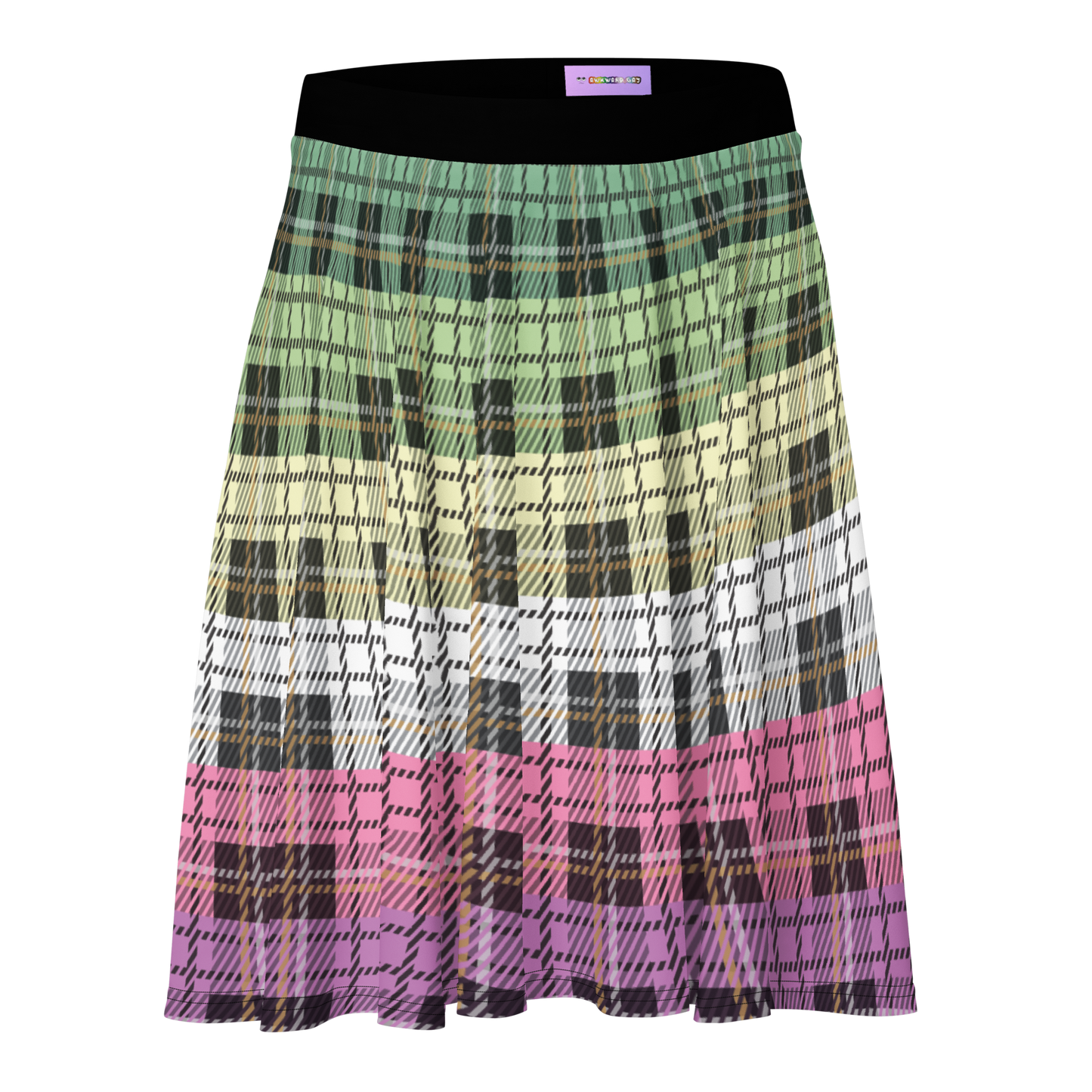 Genderfae Plaid Skater Skirt