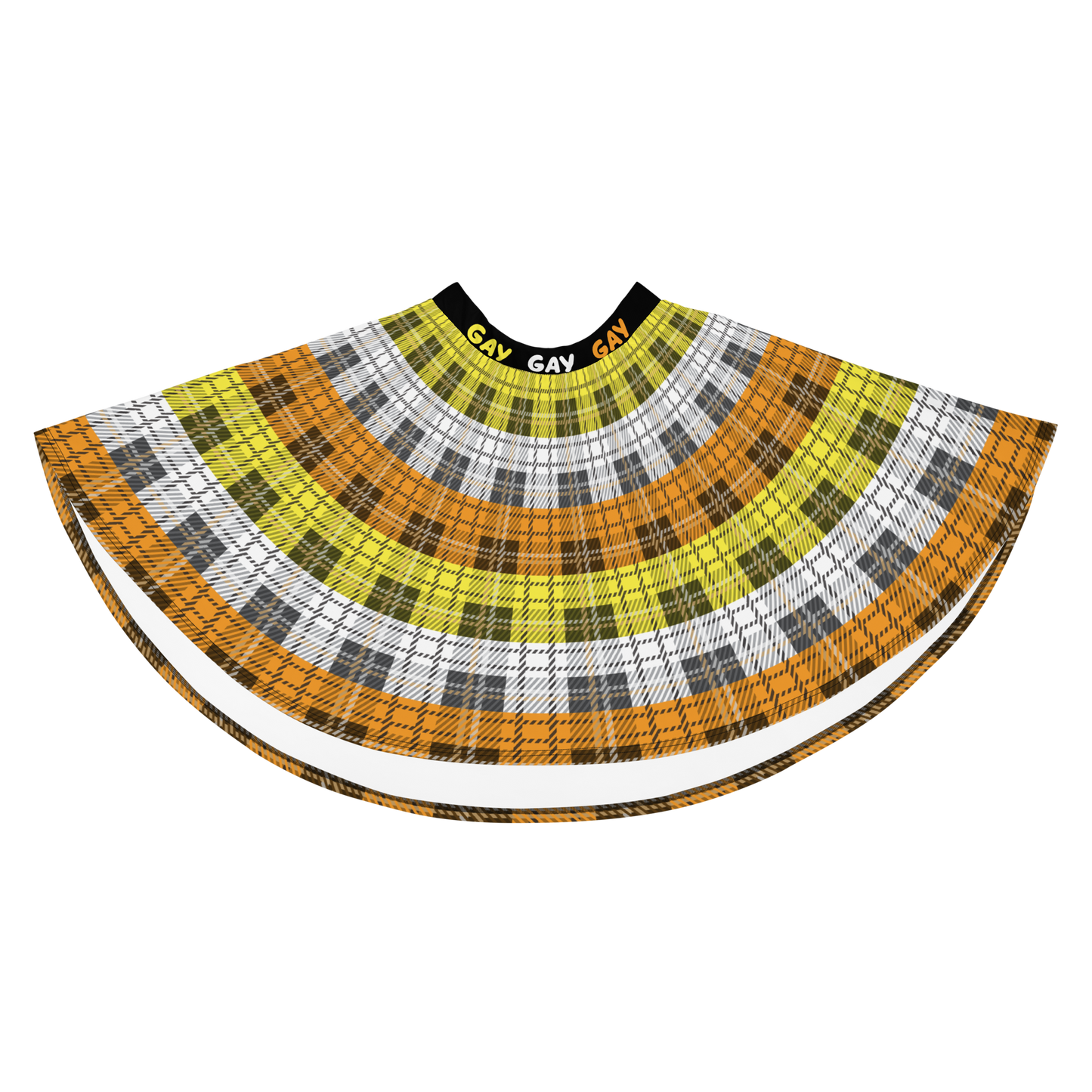 Maverique Plaid Skater Skirt - GAY