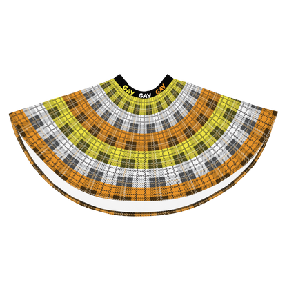 Maverique Plaid Skater Skirt - GAY