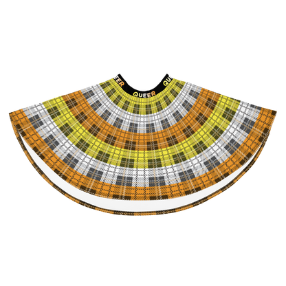 Maverique Plaid Skater Skirt - QUEER