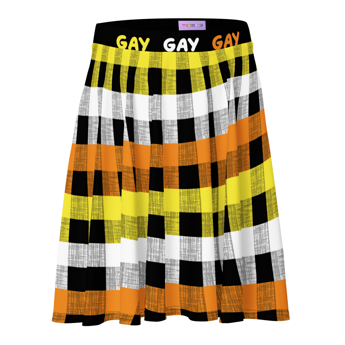 Maverique Flannel Skater Skirt - GAY