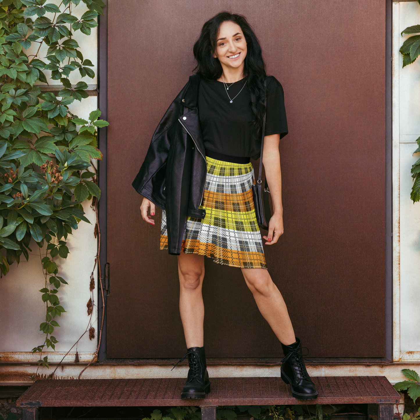 Maverique Plaid Skater Skirt