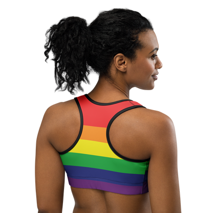 Rainbow Pride Flag Sports bra