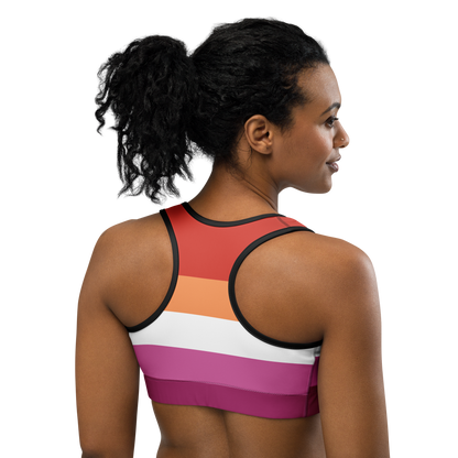 Lesbian Pride Flag Sports bra