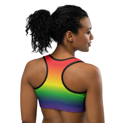 Rainbow Pride Gradient Sports bra