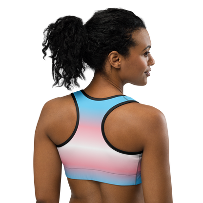 Trans Pride Gradient Sports bra