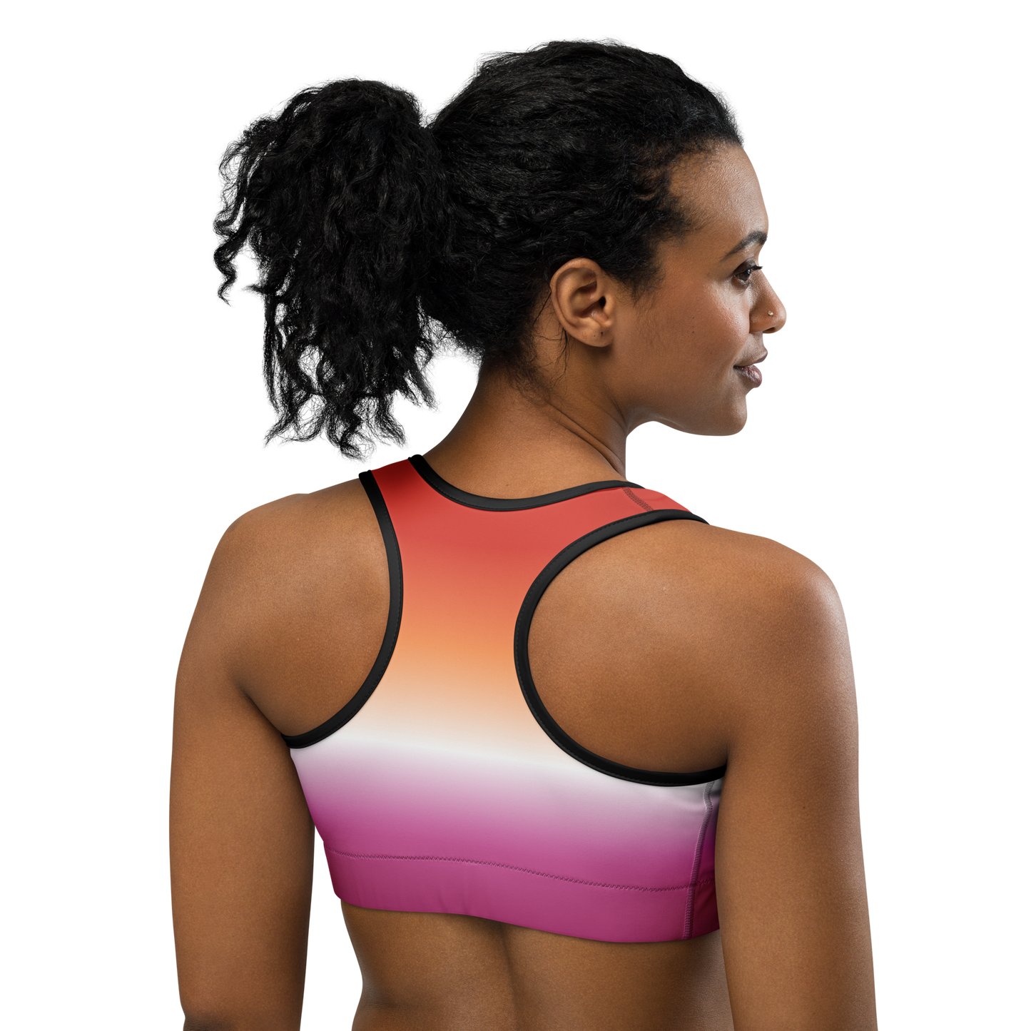 Lesbian Pride Gradient Sports bra