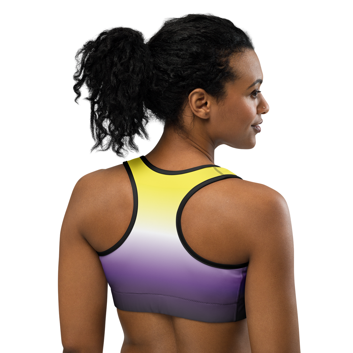 Enby Pride Gradient Sports bra