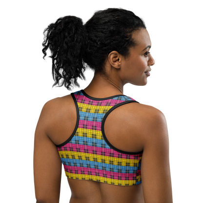 Pan Plaid Sports bra