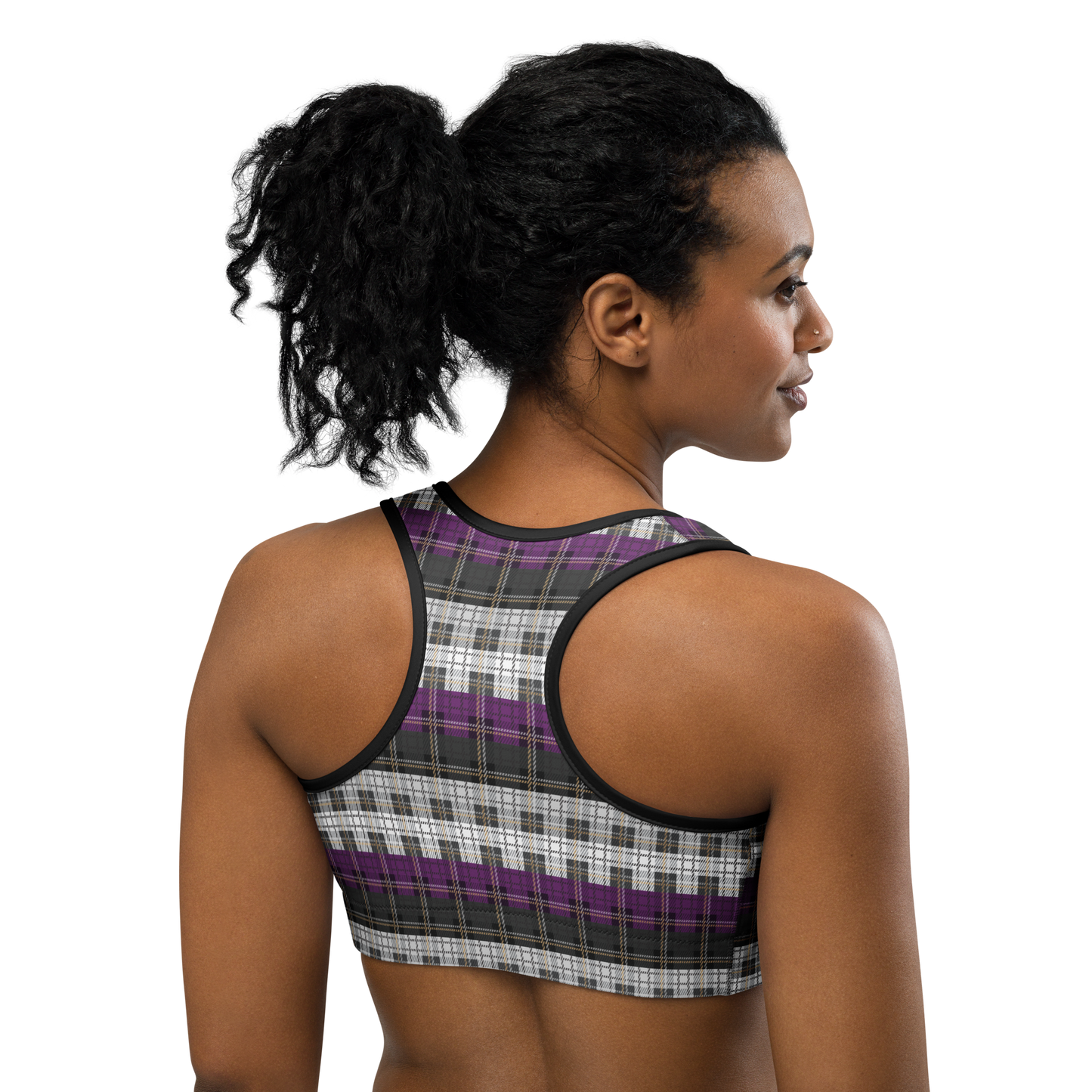 Ace Plaid Sports bra