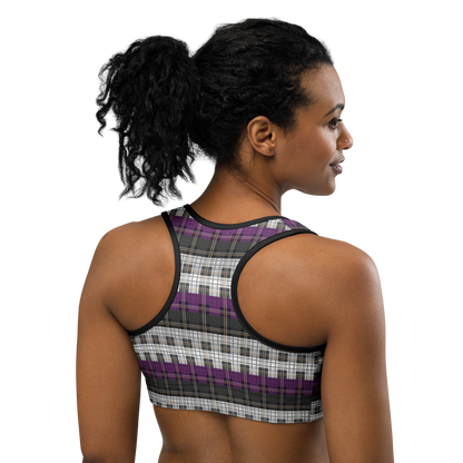 Ace Plaid Sports bra