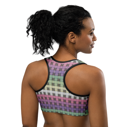 Genderfae Plaid Sports bra