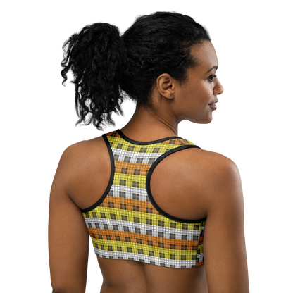 Maverique Plaid Sports bra