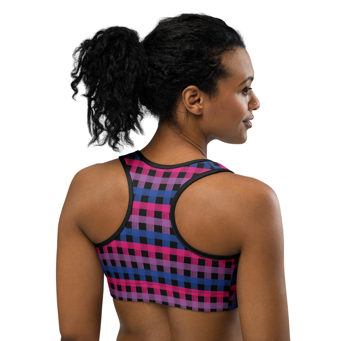 Bi Flannel Sports bra