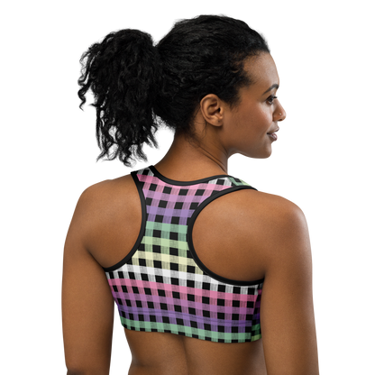 Genderfae Flannel Sports bra