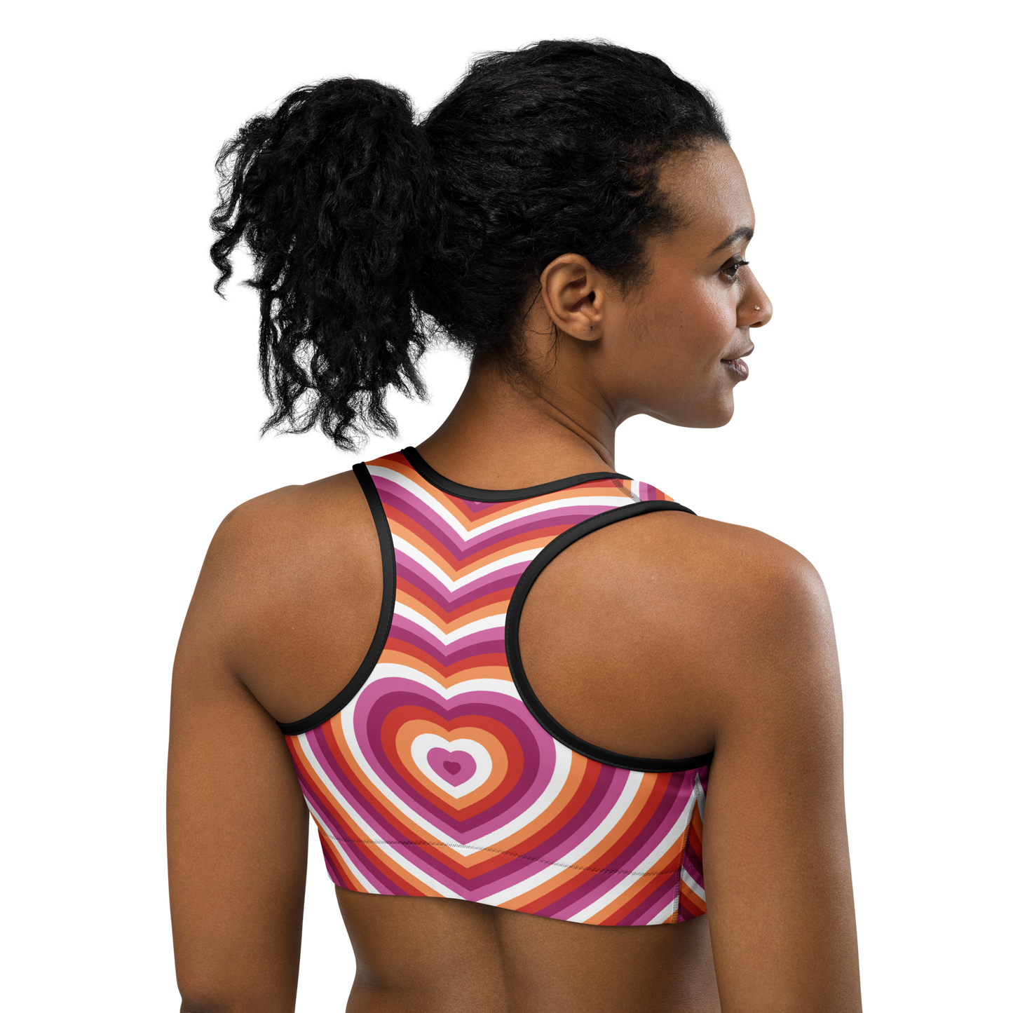 Lesbian Hearts Sports bra