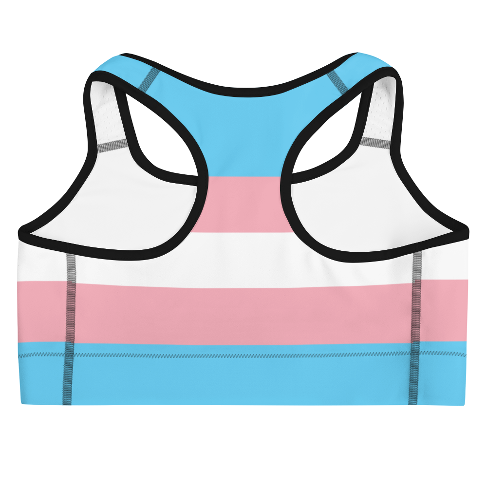 Trans Pride Flag Sports bra