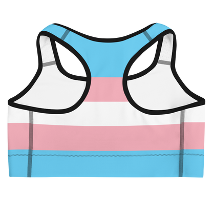 Trans Pride Flag Sports bra