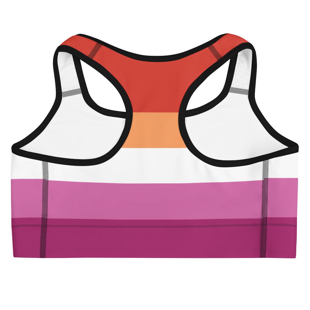 Lesbian Pride Flag Sports bra