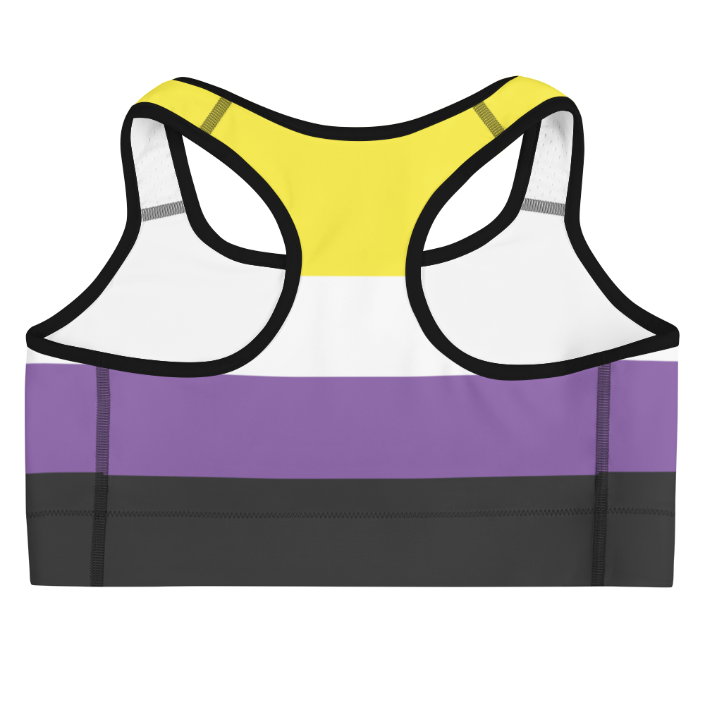 Enby Pride Flag Sports bra