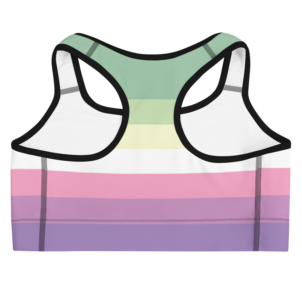 Genderfae Pride Flag Sports bra